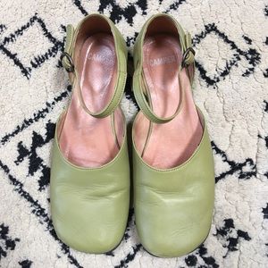 Camper Green Mary Janes